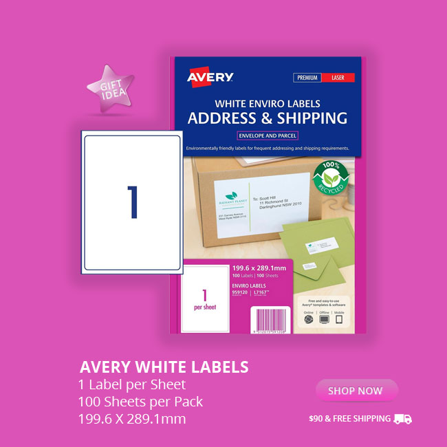 White Address Labels