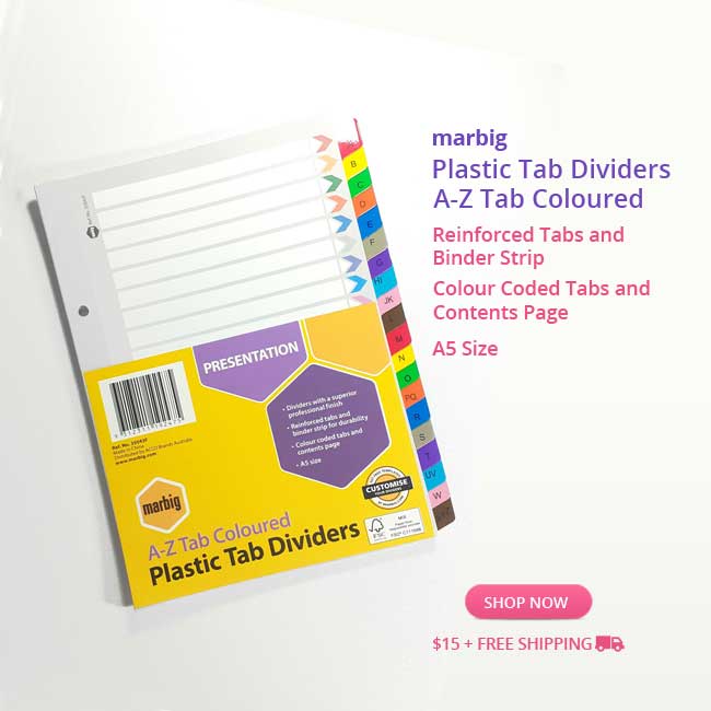 A5 A-Z Dividers