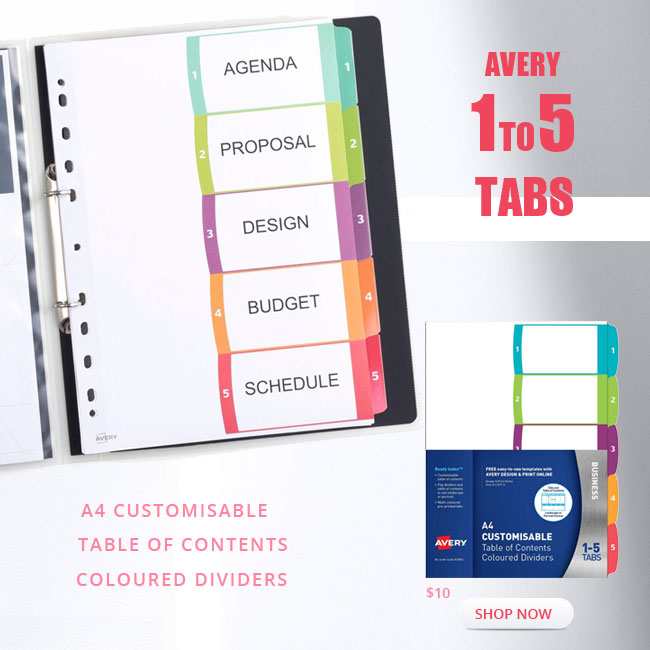 A4 Tab Dividers