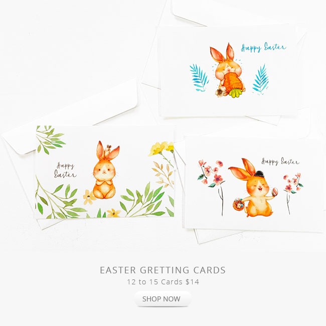 Easter Rabbits Cards