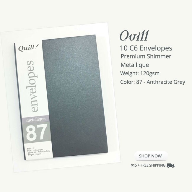 Gray C6 Envelopes