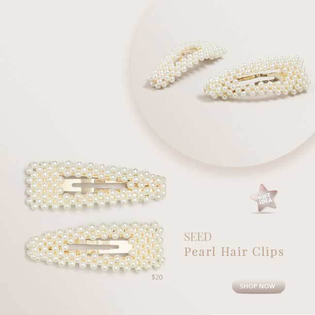Pearled Hair Clips