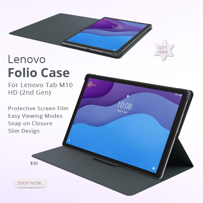 Lenovo Tab M10 Folio Case
