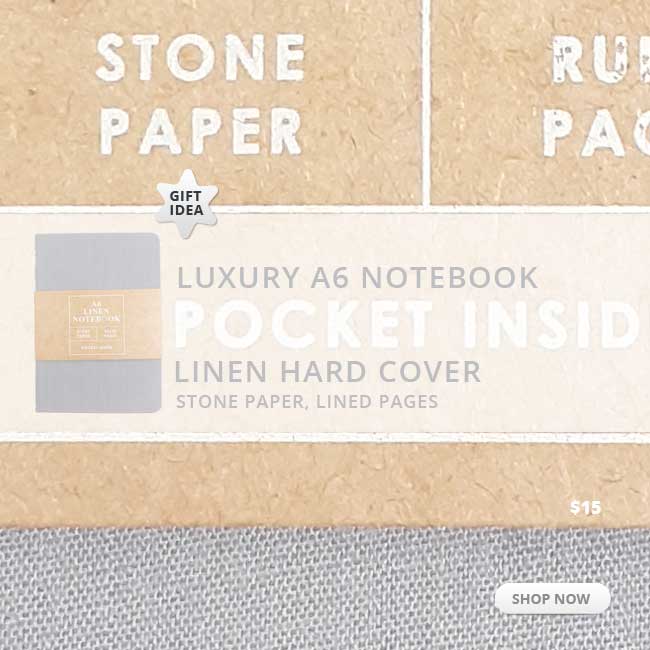 Small Linen Cover Notebook