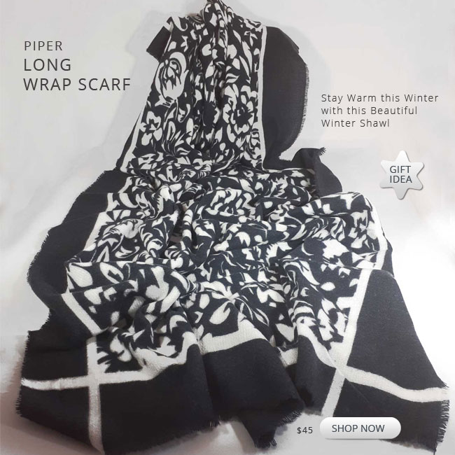 Gray Scarf Wrap