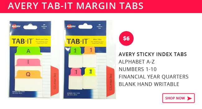 Sticky Index Tabs