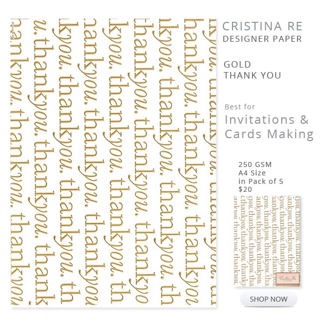 Luxury Thank You Paper