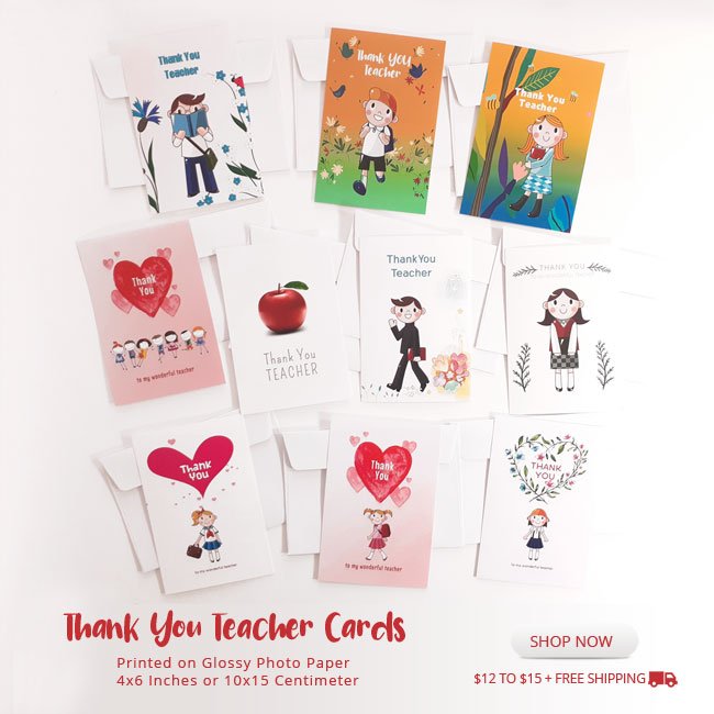 Thank You Teacher Cards